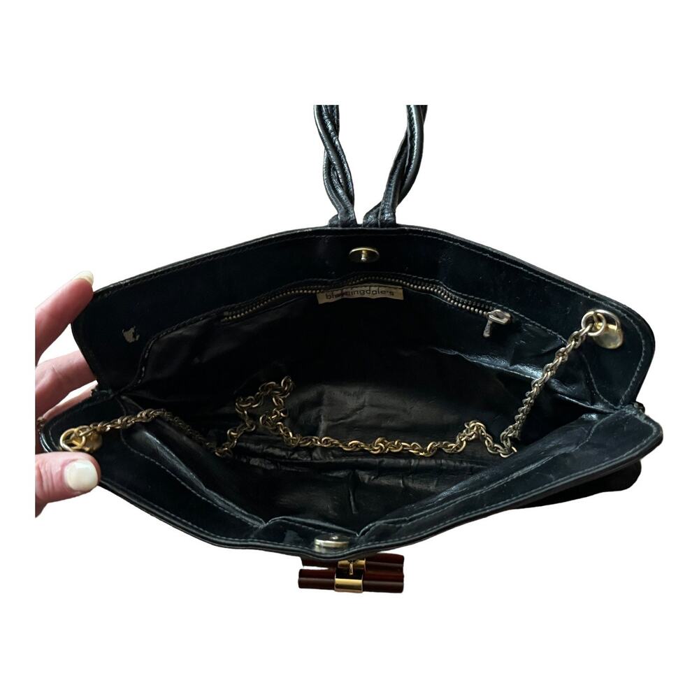 1960s Bloomingdale’s Black Suede Leather Clutch Bag - Picture 9 of 12